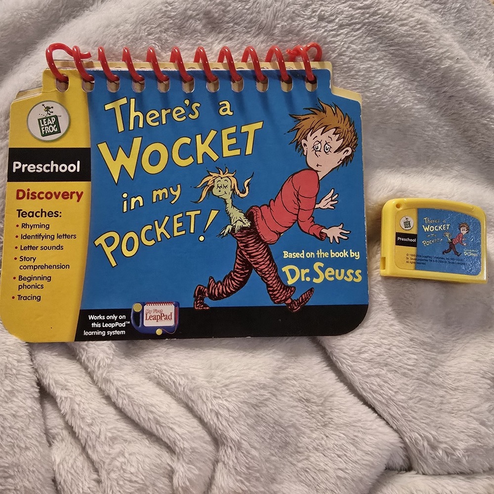 Leap Frog My First Leap Pad There's A Wocket In My Pocket! Book/Cartridge Used